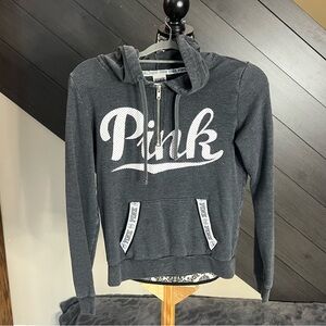 PINK Victoria's Secret Charcoal‎ Hoodie Y2K